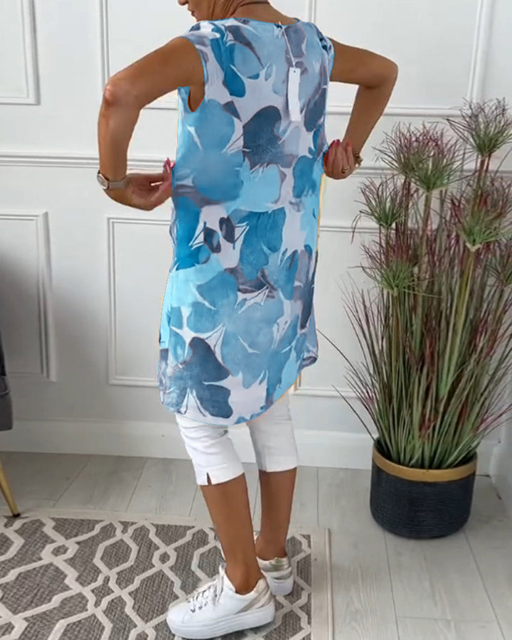 CALISTA - FLORAL CASUAL MIDI DRESS
