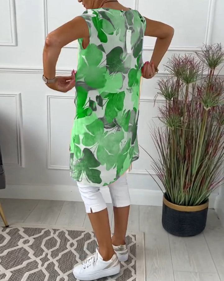 CALISTA - FLORAL CASUAL MIDI DRESS