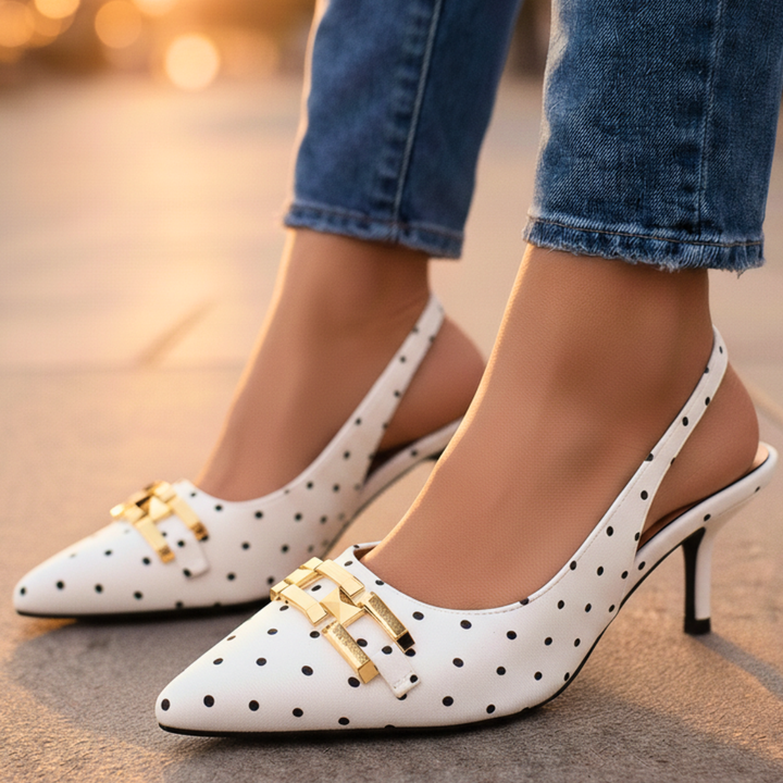 Odette™  Polkadot Slingback Heels