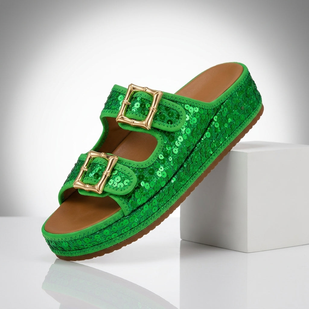 Odette™  Sequin Suede Sandals