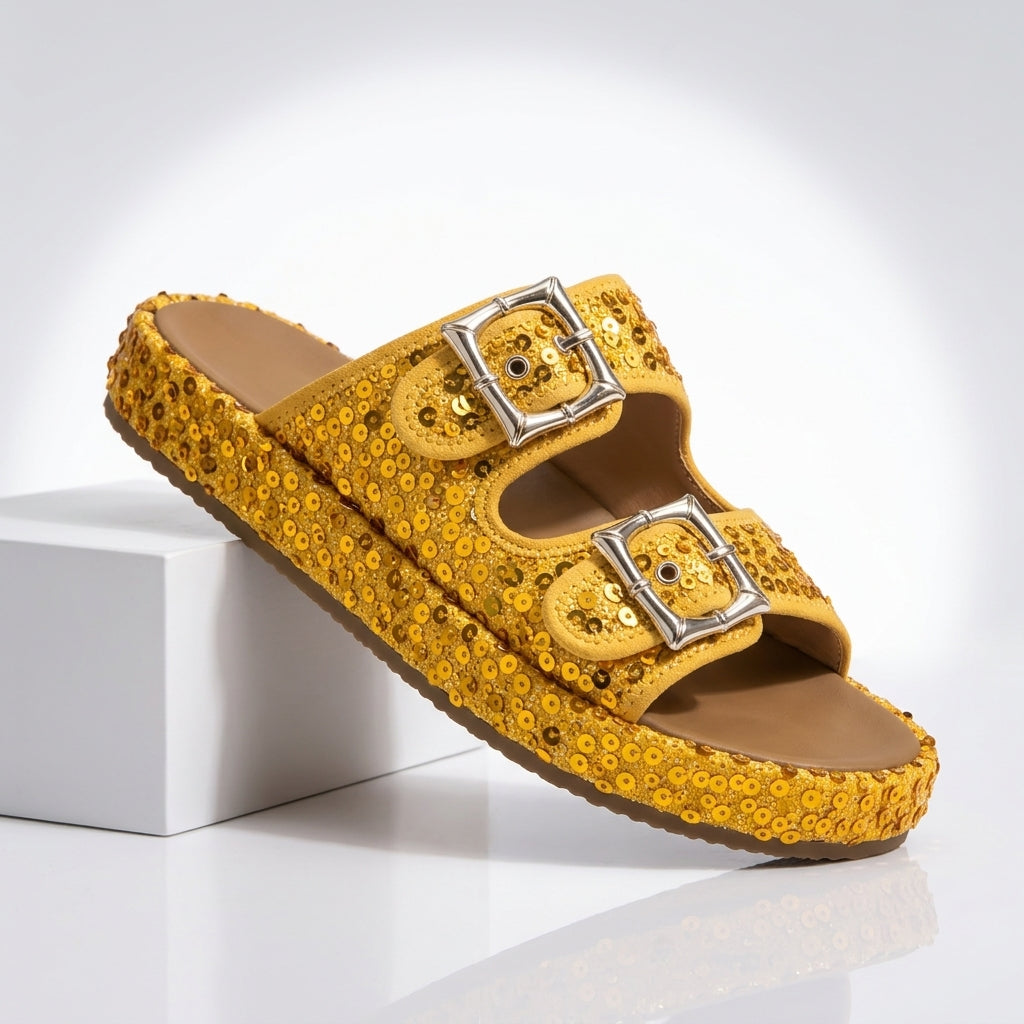Odette™  Sequin Suede Sandals