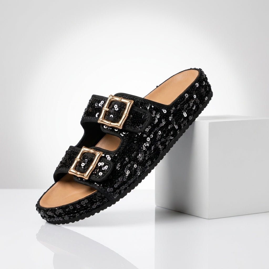 Odette™  Sequin Suede Sandals