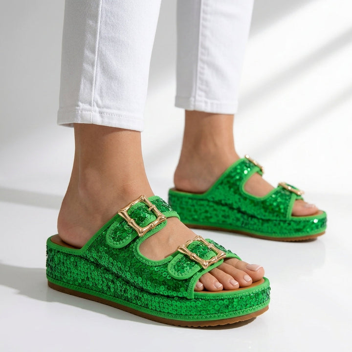 Odette™  Sequin Suede Sandals