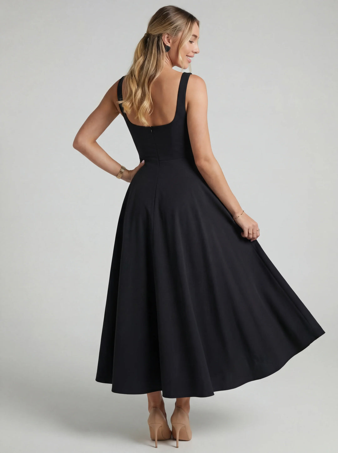 MELISSA | FLARED MIDI DRESS