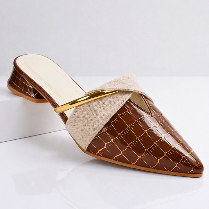 Mabels Elegant Pointed Mules