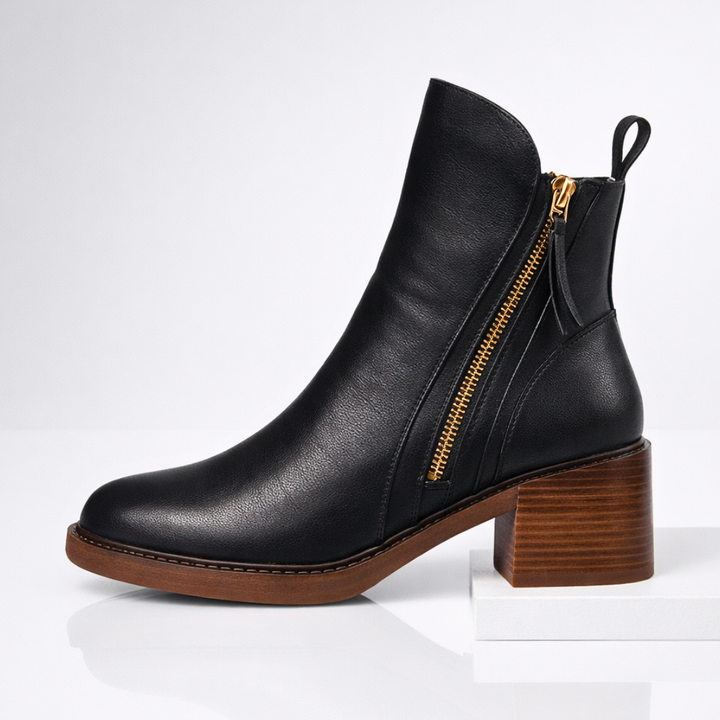 Odette™  Leather Ankle Boots