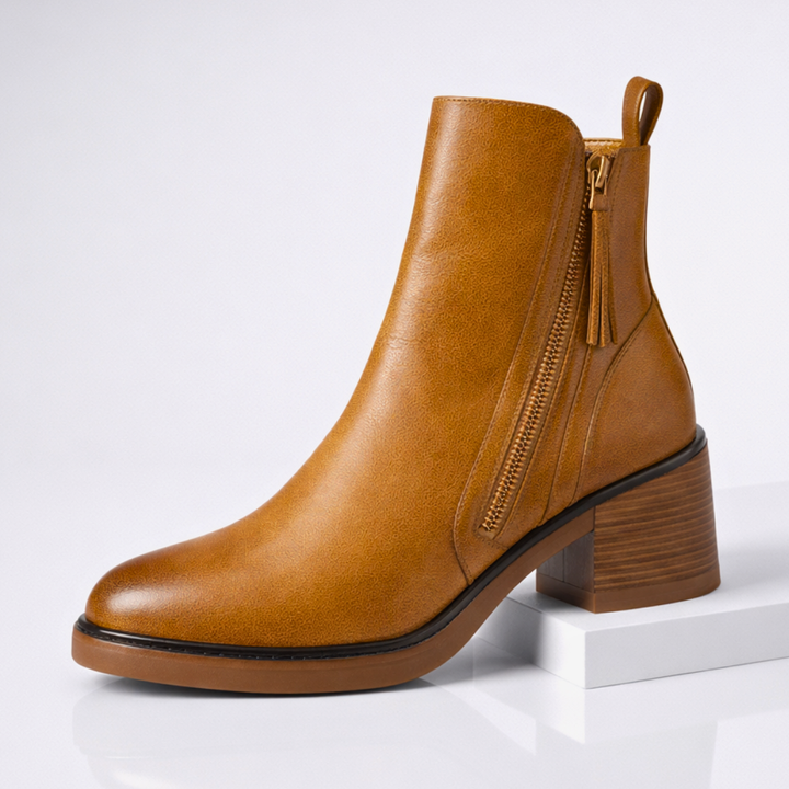Odette™  Leather Ankle Boots