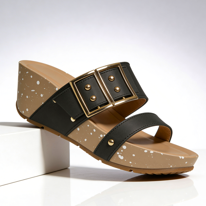 Odette™  Double Buckle Wedges
