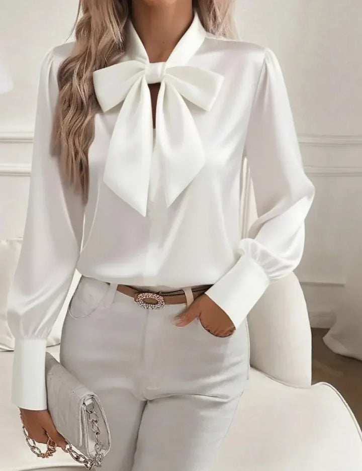 ELOISE BOW BLOUSE | EFFORTLESS LUXURY