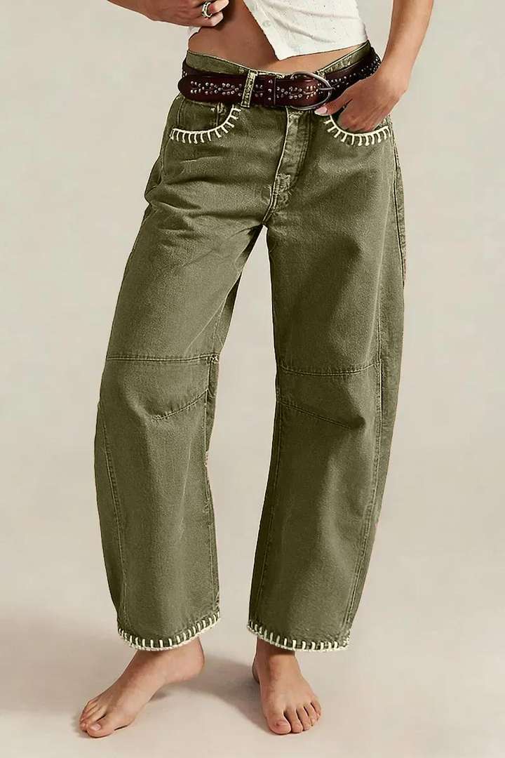 Virella ContourBarrel Stitch Pants