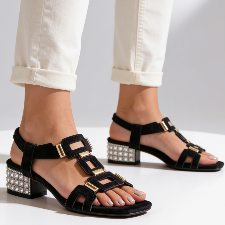 Odette™ Crystal Heel Sandals
