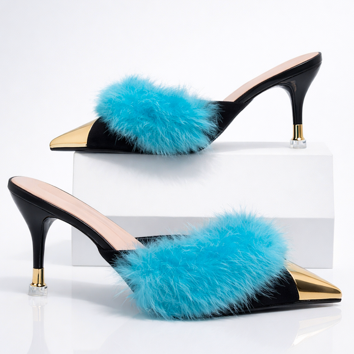 Odette™  Fur Slip-On Heels