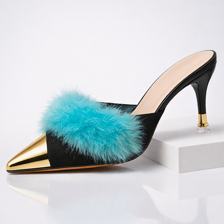 Odette™  Fur Slip-On Heels