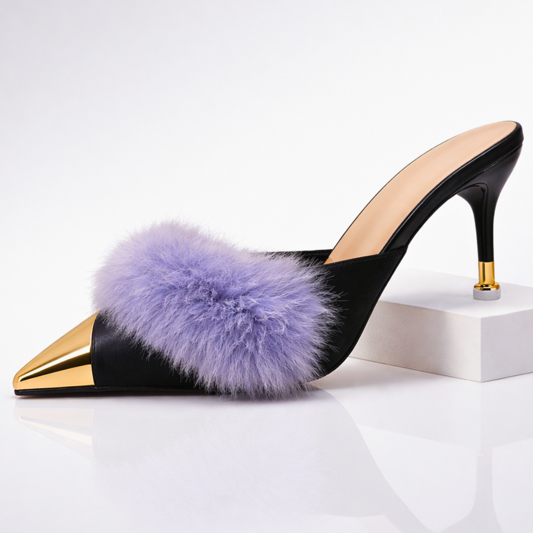 Odette™  Fur Slip-On Heels