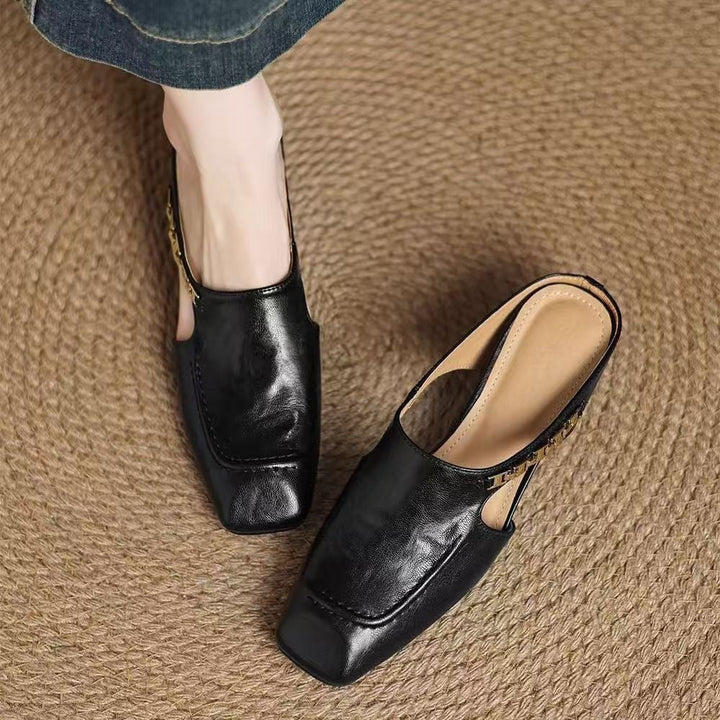 Sorrento Square-Toe Mules