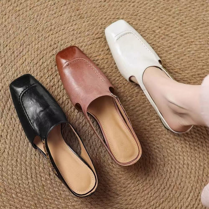 Sorrento Square-Toe Mules