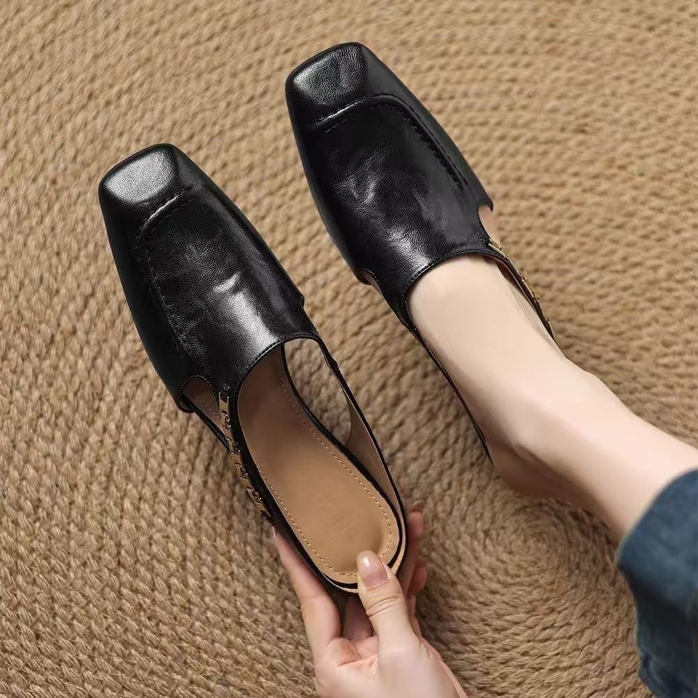 Sorrento Square-Toe Mules