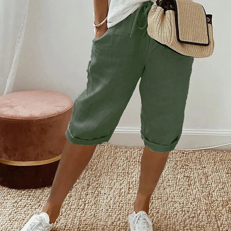 MIA | COTTON LINEN WOMENS TROUSERS