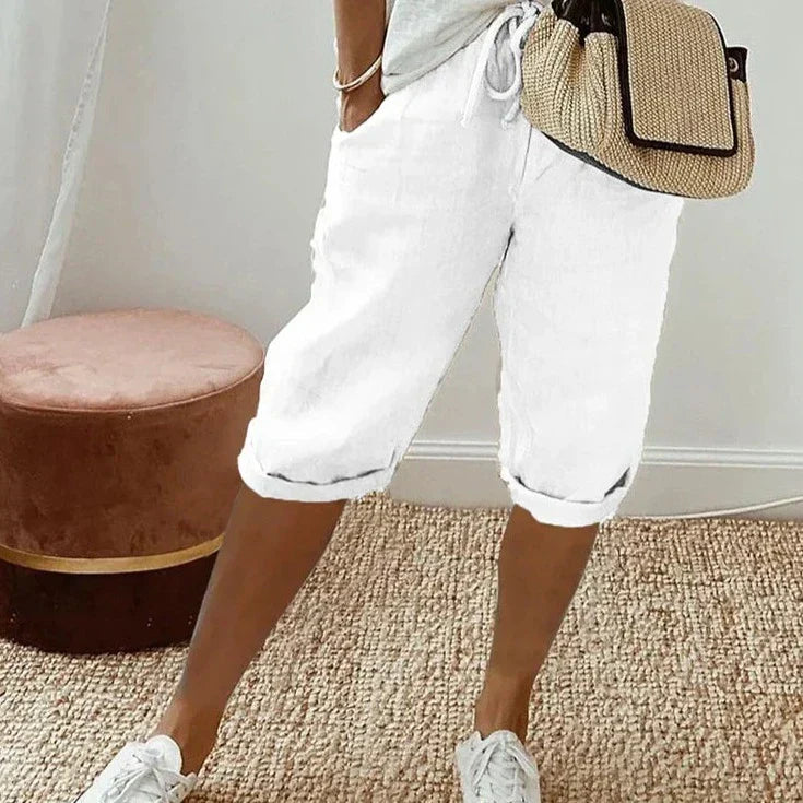 MIA | COTTON LINEN WOMENS TROUSERS