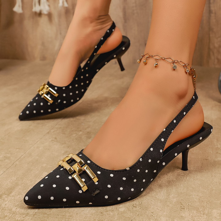 Odette™  Polkadot Slingback Heels