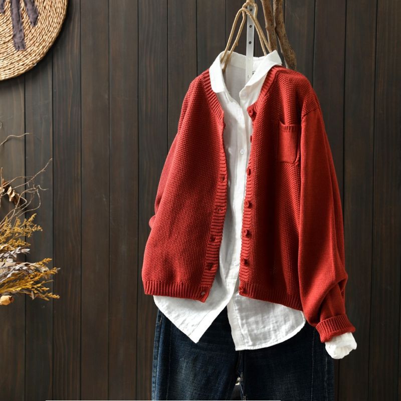 LUCY | KNIT BUTTON CARDIGAN