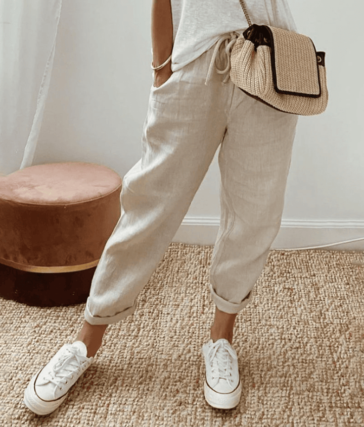 MIA | COTTON LINEN WOMENS TROUSERS