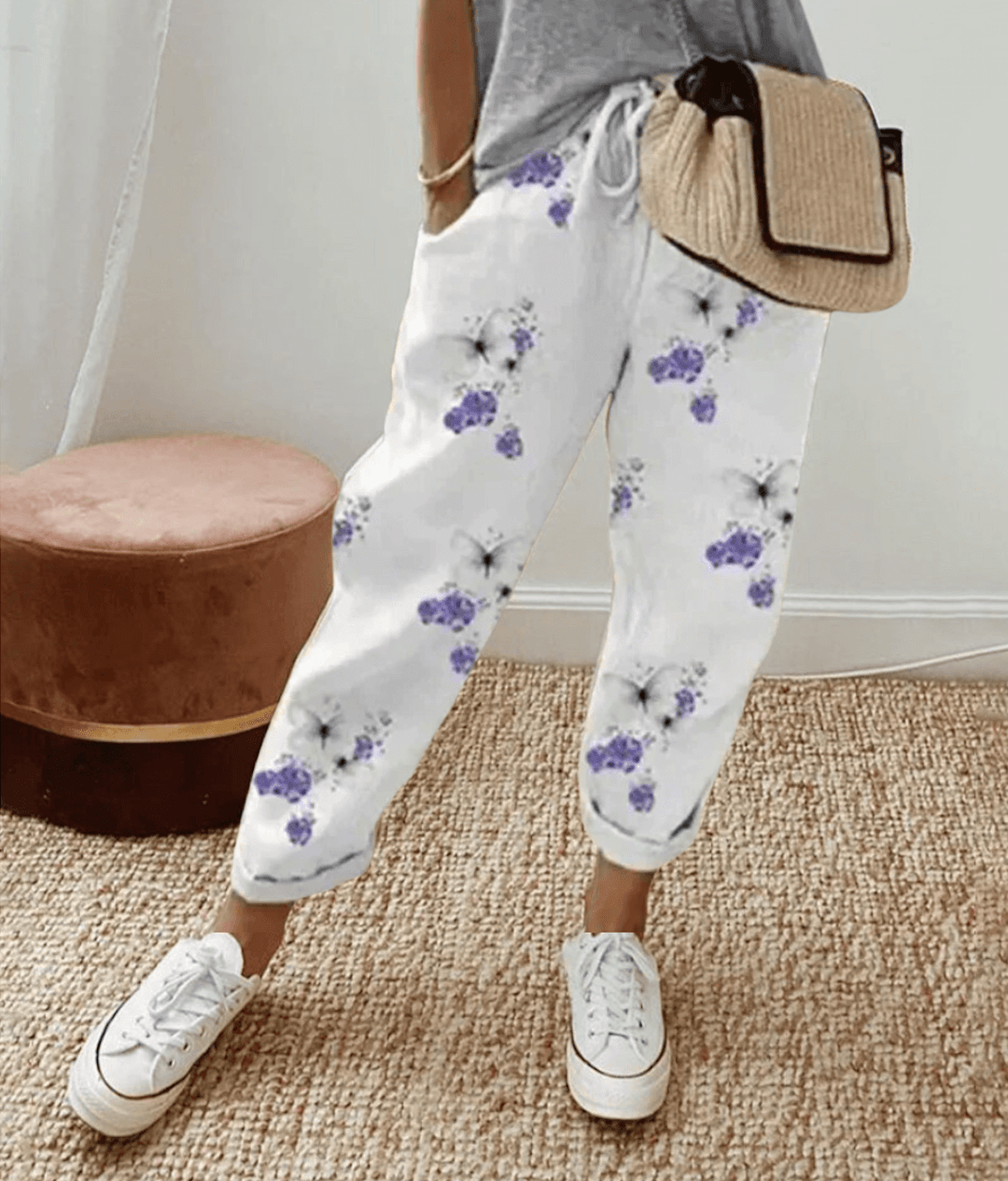 MIA | COTTON LINEN WOMENS TROUSERS