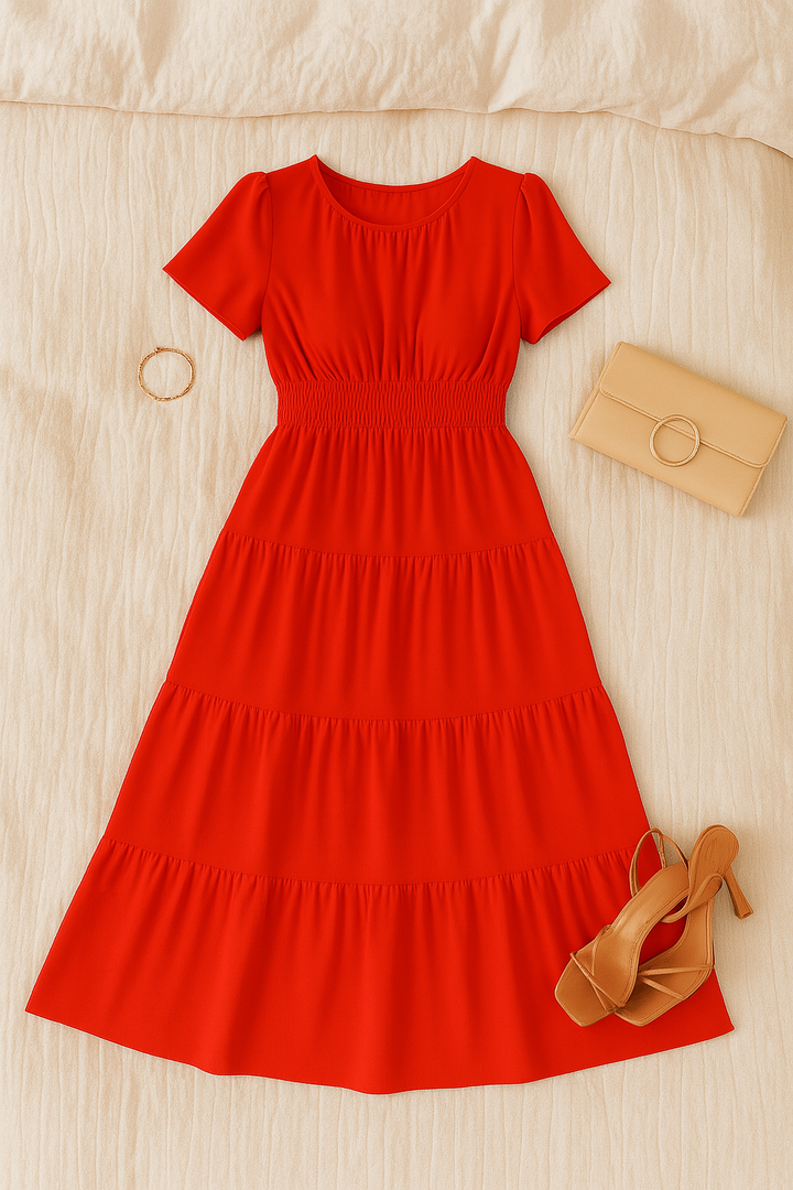 Women’s Maxi Dress – Vintage-Look, Elegant & Flowy