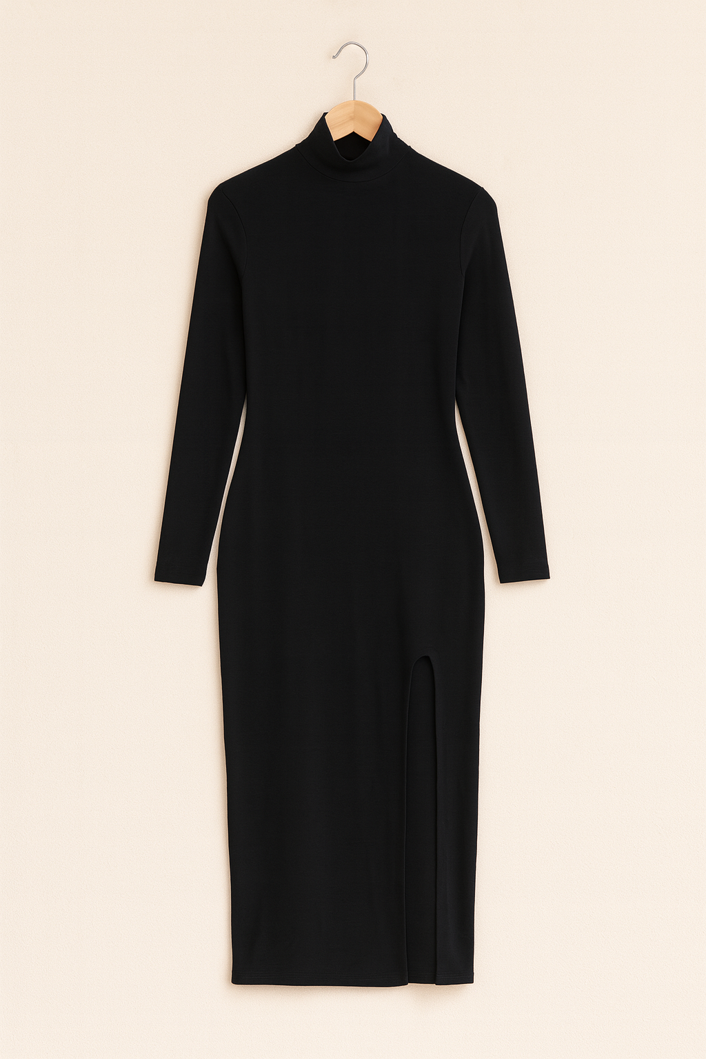 Womens Midi Dress – Knit Look, Slim & Elegant