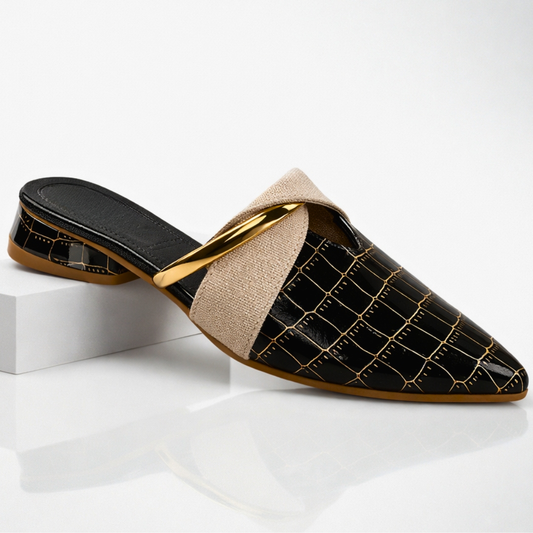 Mabels Elegant Pointed Mules
