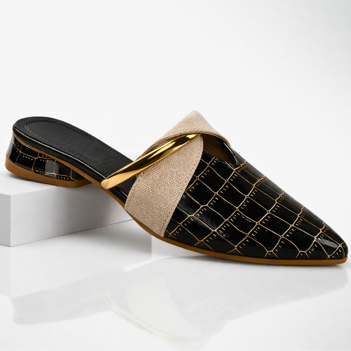 Mabels Elegant Pointed Mules