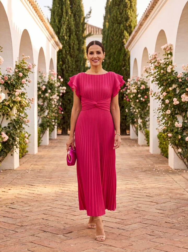Valentina | Pleated Occasion Maxi Dress