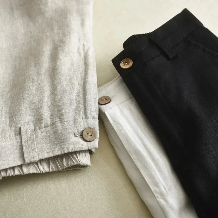 ALINA | WIDE-LEG LINEN TROUSERS