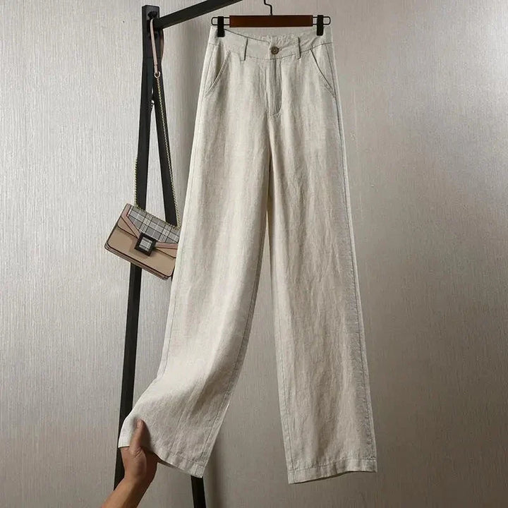 ALINA | WIDE-LEG LINEN TROUSERS