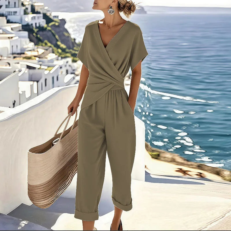HANNAH | WRAP DETAIL JUMPSUIT