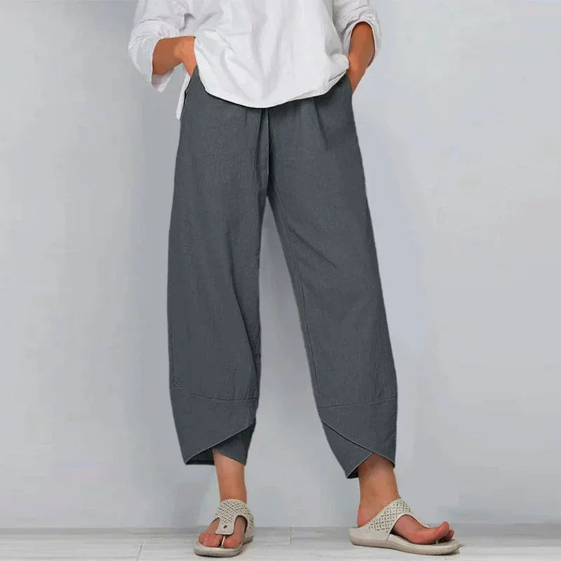 HARLENA | RELAXED LINEN TROUSERS