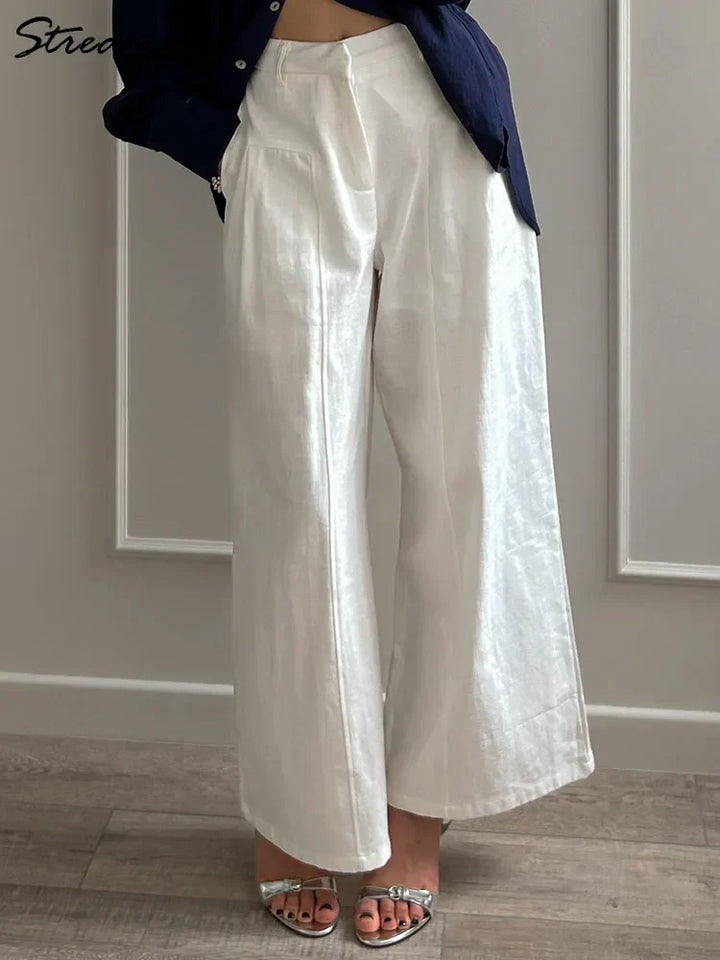 ELARIA | HIGH-WAIST WIDE-LEG TROUSERS
