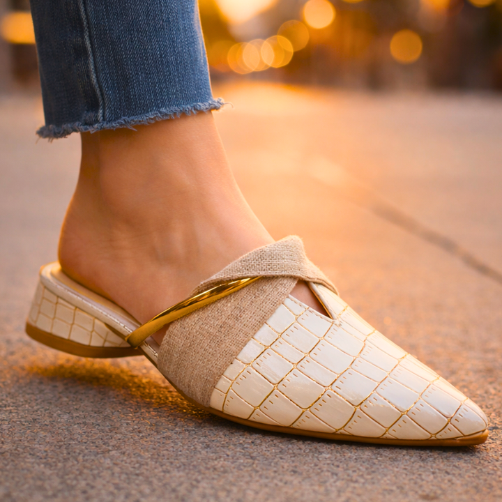 Mabels Elegant Pointed Mules