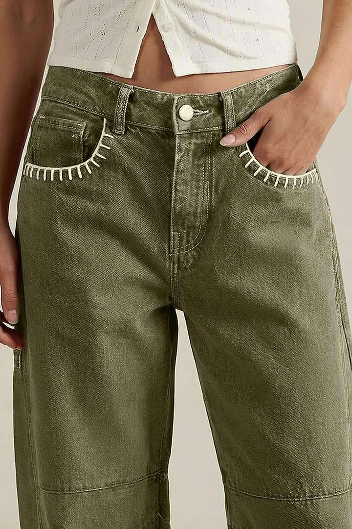 Virella ContourBarrel Stitch Pants