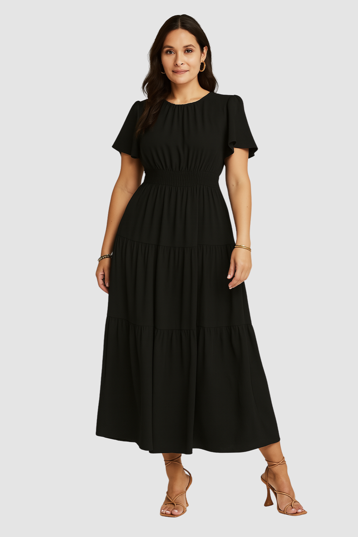 Women’s Maxi Dress – Vintage-Look, Elegant & Flowy