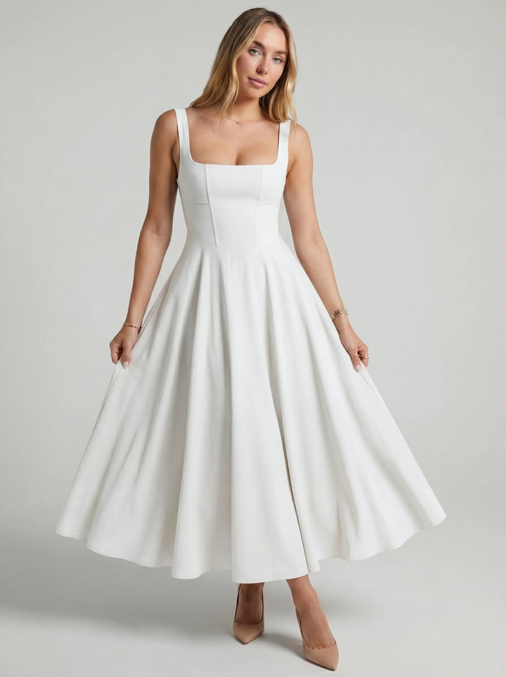 MELISSA | FLARED MIDI DRESS
