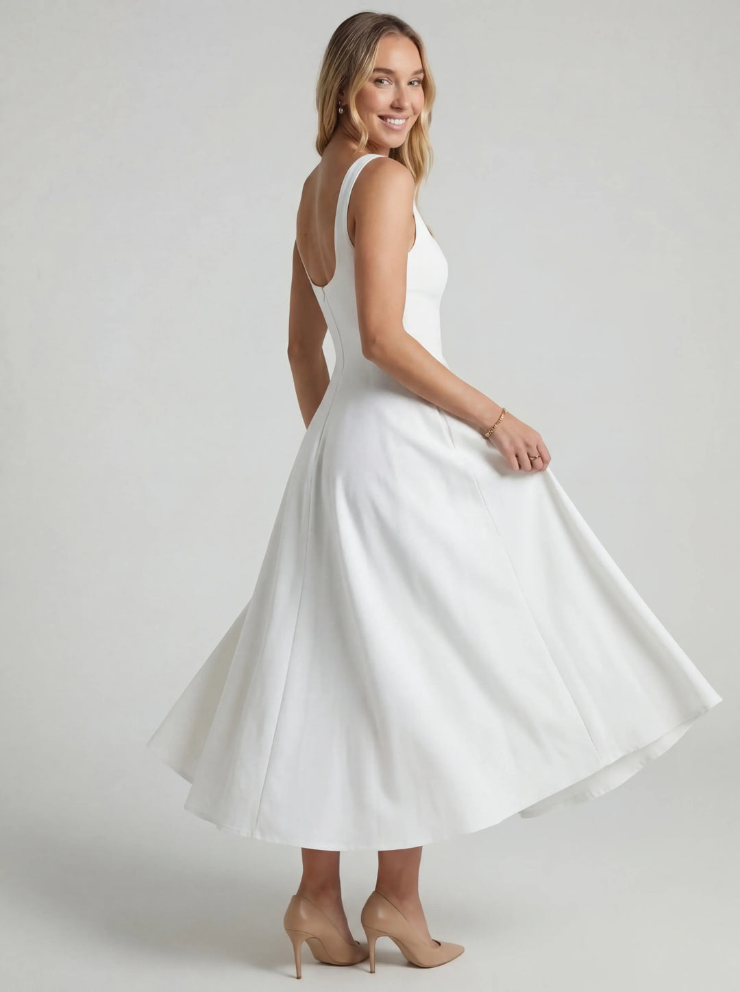 MELISSA | FLARED MIDI DRESS