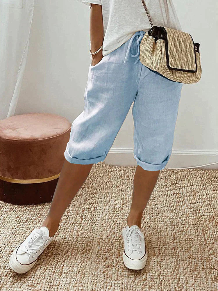 MIA | COTTON LINEN WOMENS TROUSERS