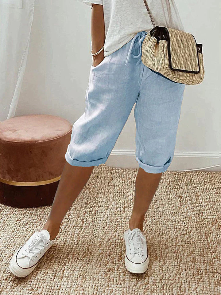 MIA | COTTON LINEN WOMENS TROUSERS