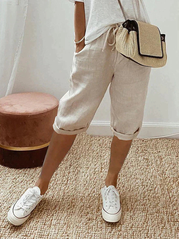 MIA | COTTON LINEN WOMENS TROUSERS