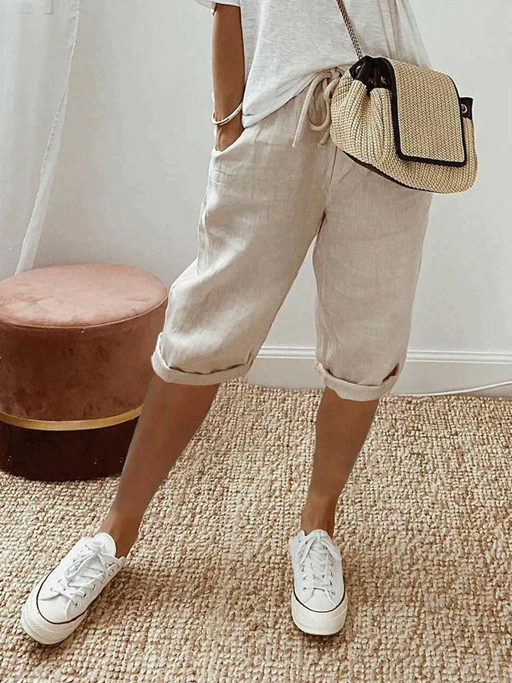 MIA | COTTON LINEN WOMENS TROUSERS