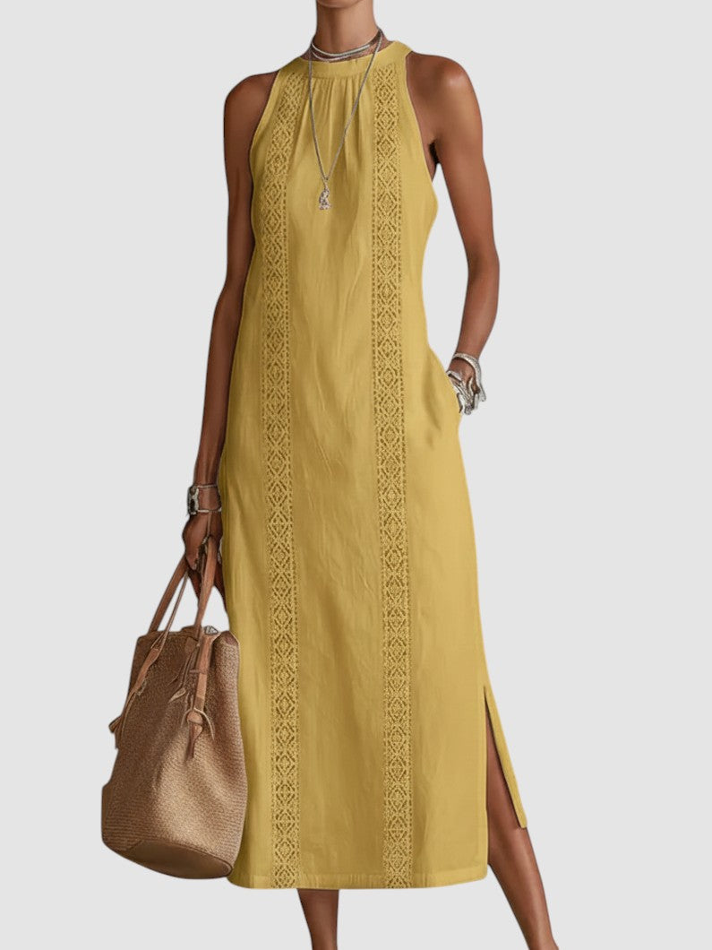 JIMENA | MANDARIN MIDI DRESS