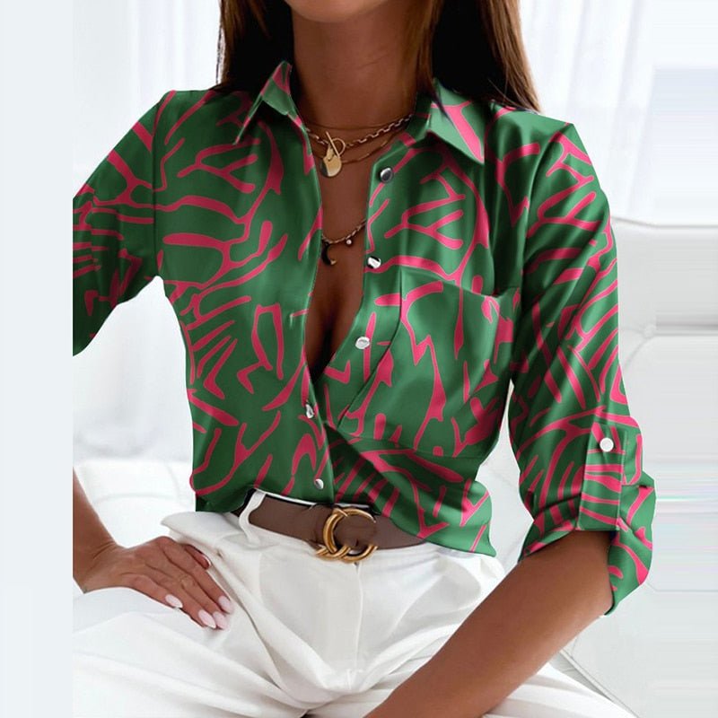 Abigail | Abstract Graphic Print Shirt