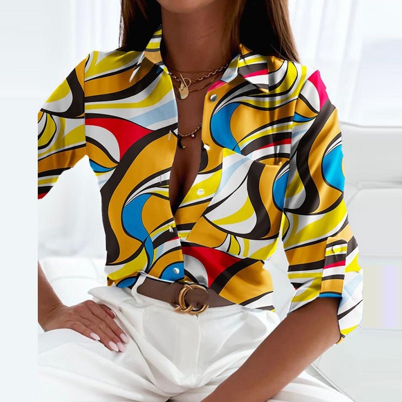 Abigail | Abstract Graphic Print Shirt
